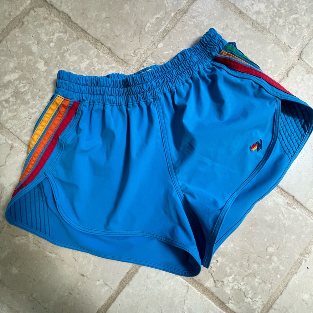 Aviator Nation Women’s flex 5 stripe board shorts/ Antigua SMALL